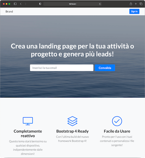 Landing Page